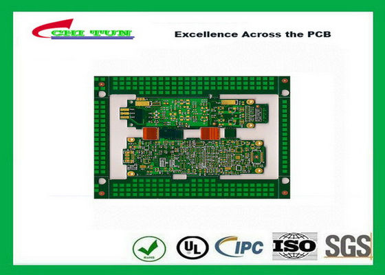 καλής ποιότητας Βύθισης χρυσός άκαμπτος-εύκαμπτος πίνακας κυκλωμάτων 8 PCB στρώματος PCB πράσινος προμηθευτές