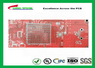 Κίνα Το διπλάσιο πλαισίωσε κόκκινο SGS μασκών LF HASL ISO9001 UL ISO ύλης συγκολλήσεως χρυσής επένδυσης PCB προμηθευτές